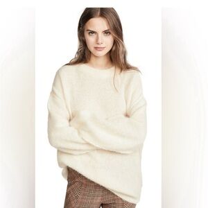 Free People Angelic Pullover Sweater Oversized Alpaca Blend